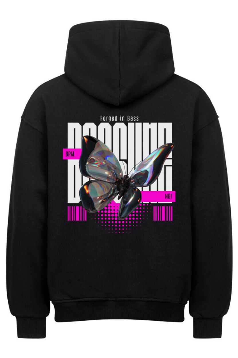 Bassline Butterfly - Unisex Oversized Hoodie