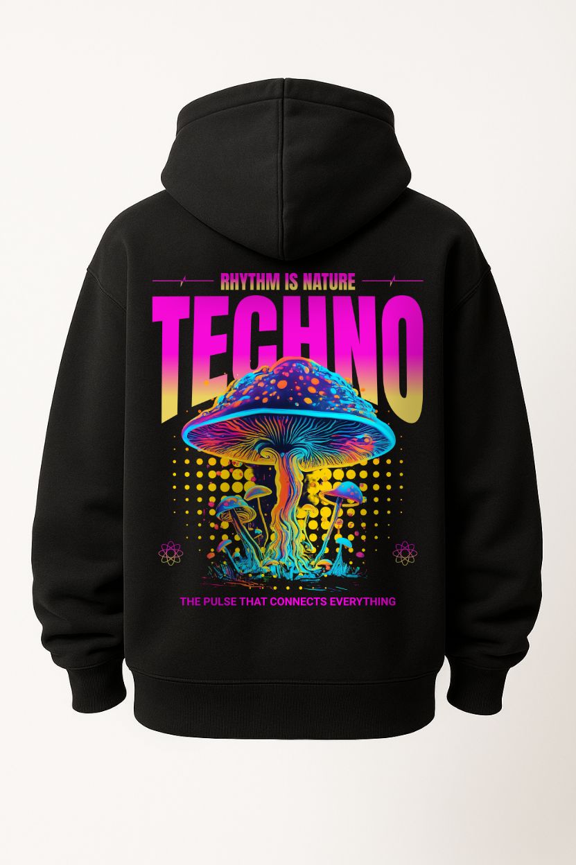 Rhythm is Nature - Unisex Oversized Hoodie