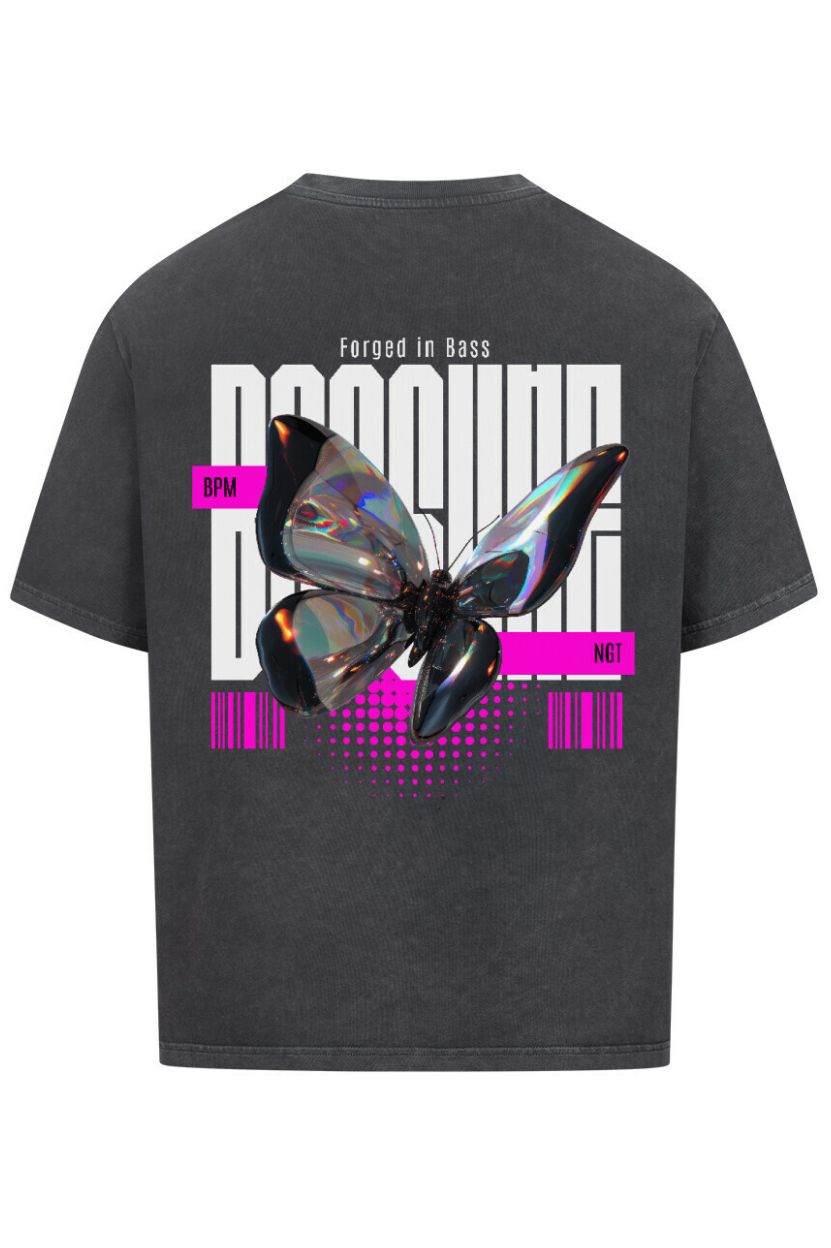 Bassline Butterfly - Unisex Oversized Shirt