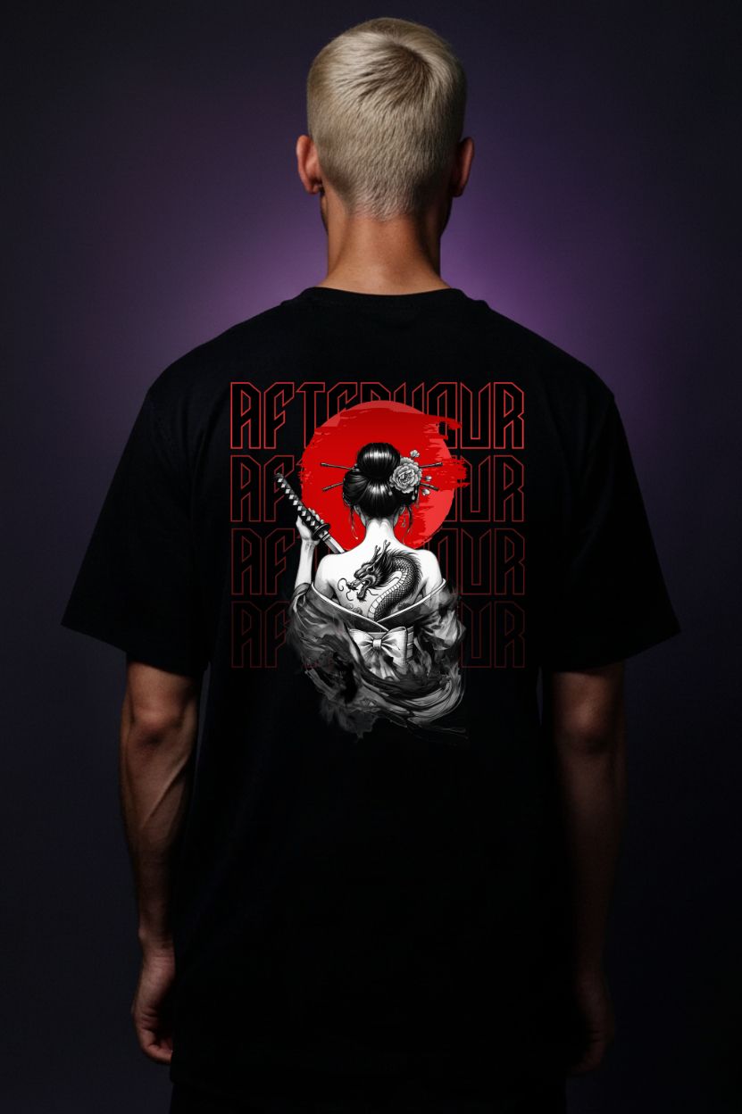 Afterhour Geisha - Unisex Oversized Shirt