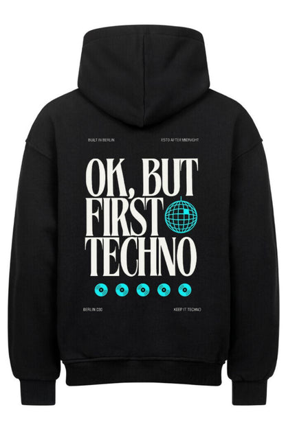 First Techno - Unisex Oversized Hoodie