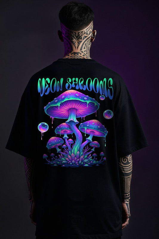Neon Shrooms - Unisex Oversized Shirt