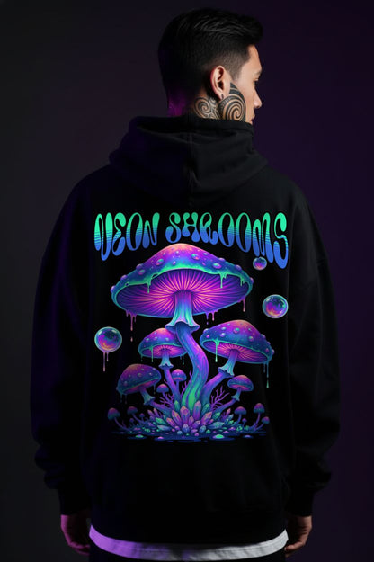 Neon Shrooms - Unisex Oversized Hoodie