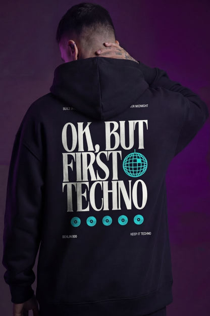 First Techno - Unisex Oversized Hoodie