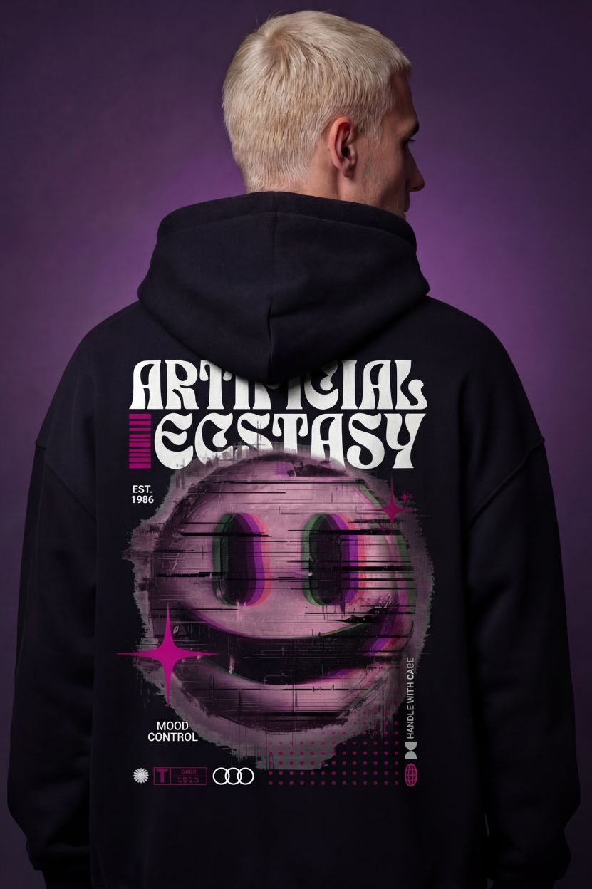 Artificial Ecstasy - Unisex Oversized Hoodie